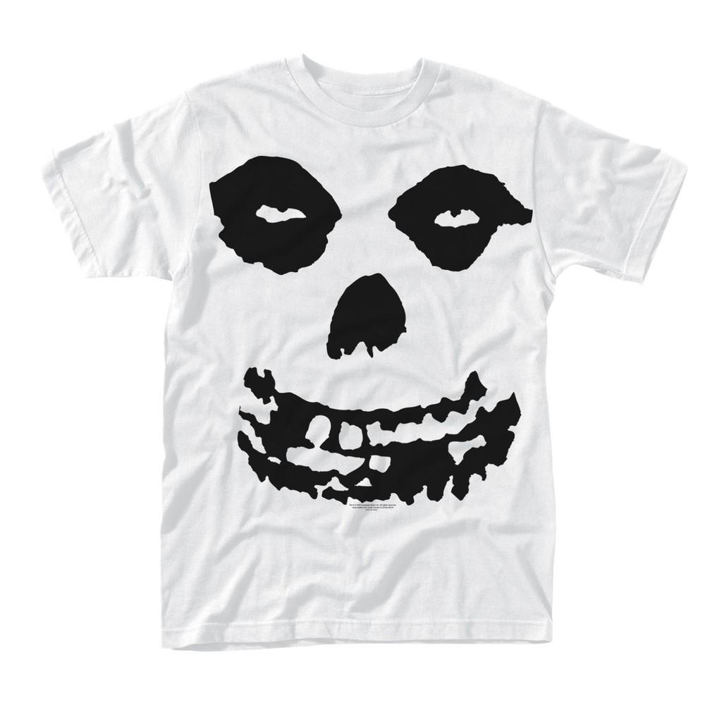 Белая футболка Misfits  Череп  - НОВАЯ Унисекс футболка XL
