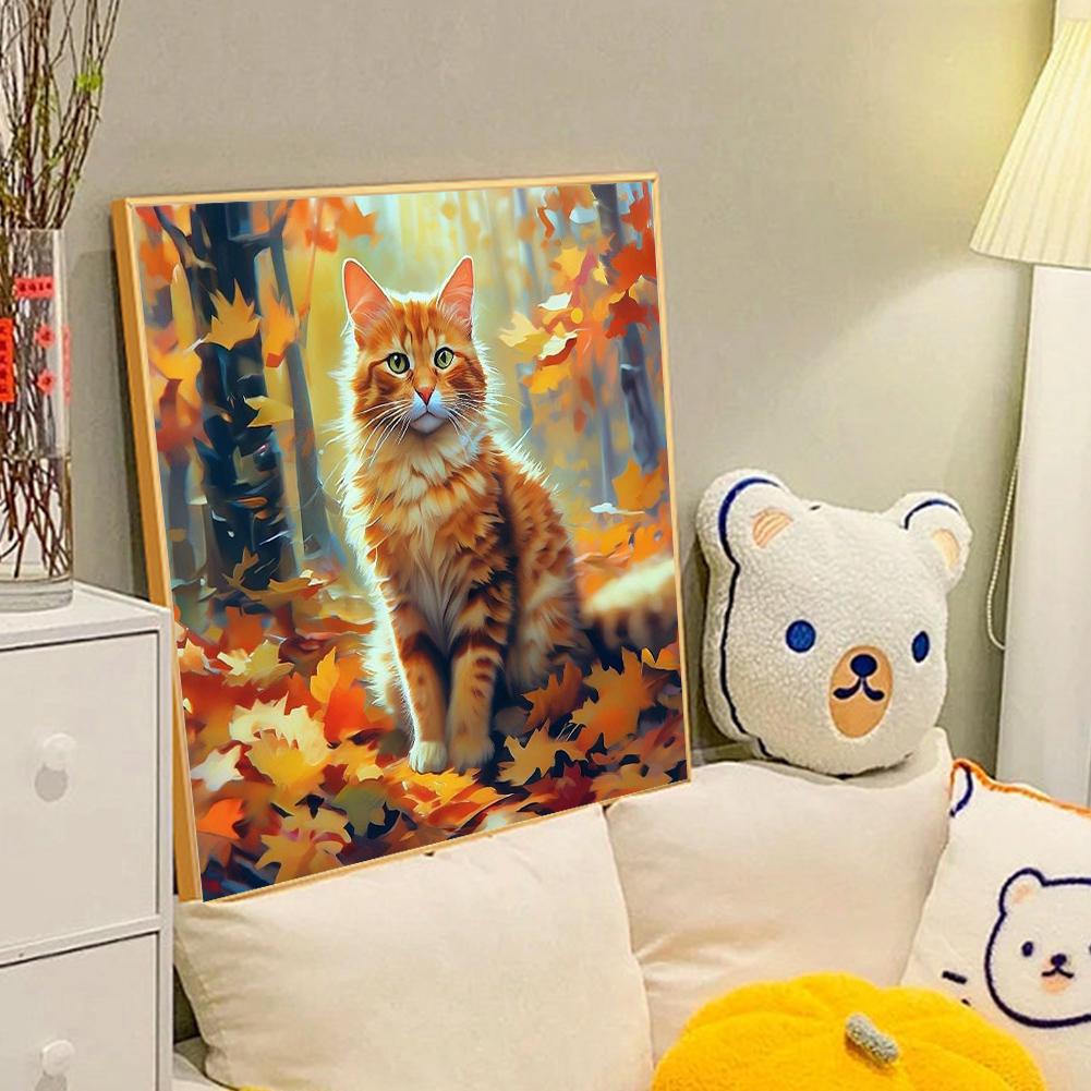 

5D DIY Full Round Drill Diamond Painting Autumn Animal Home Decor Art Craft