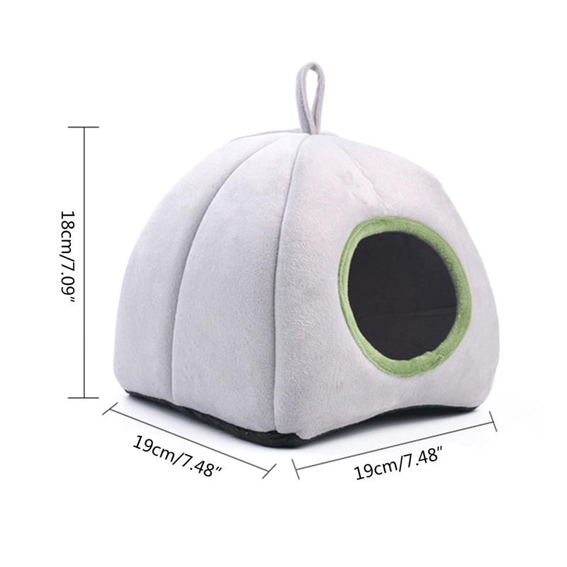 Hamster Hideout Cozy House Bed for Chinchilla Ferret Hedgehog Sugar Glider Hammock 2 In 1 Small Pet Tent Cage Cave Habitat