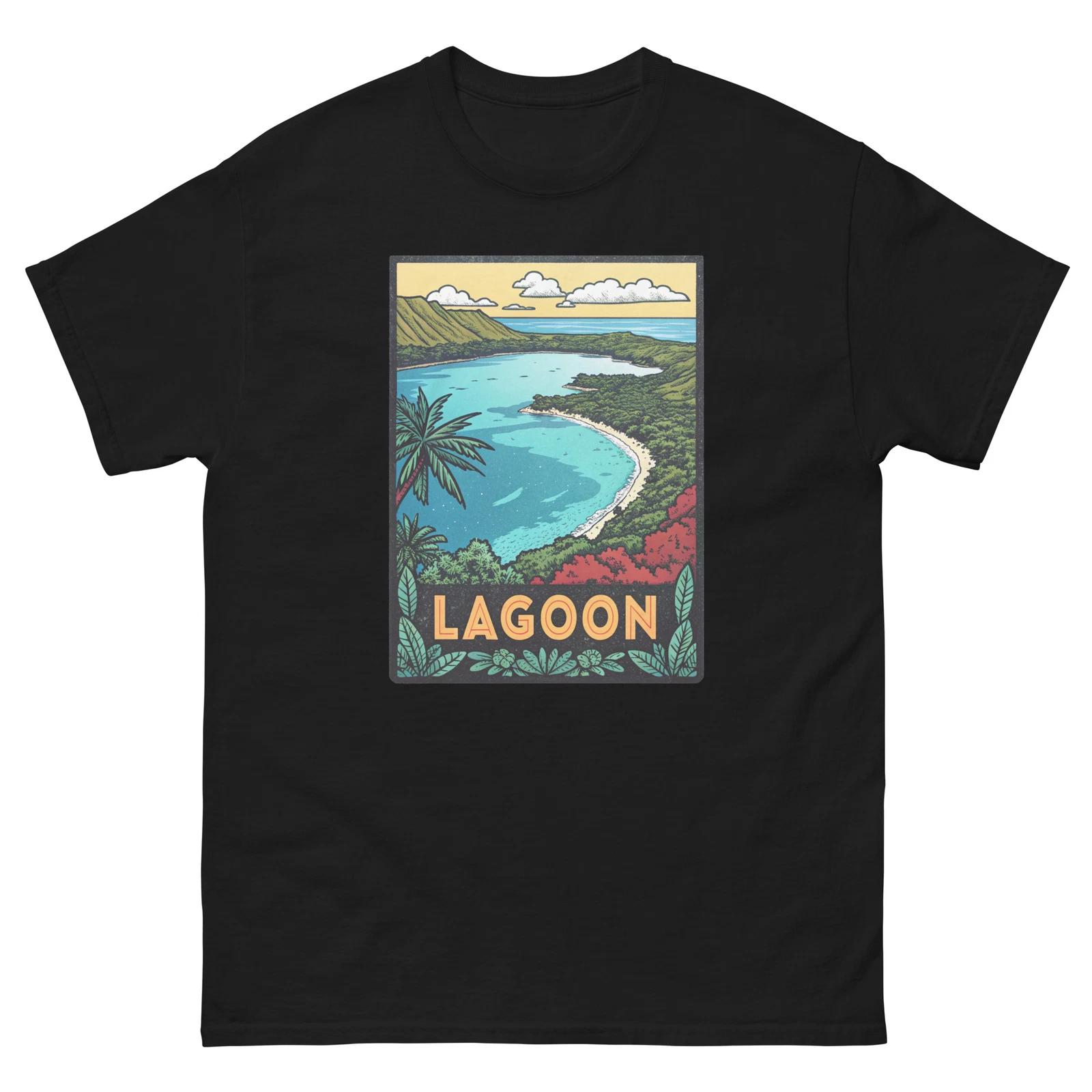 Lagoon Geographical Landscape Location Scenery T-Shirt L
