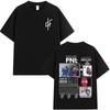 PNL Album Cantante Rap Francese Modello Stampato T-shirt Le Monde Chico T-shirt Estiva Hip Hop Moda Casual Street Wear Unisex