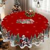 Christmas Tablecloth - Vintage Snowman, Indoor/Outdoor Party, Home, Dining Decor Holiday Decoration