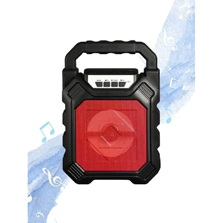 

Outdoor Portable High Power Bluetooth Speaker Wireless Sound Column Subwoofer Music Center 3D Stereo Loudspeaker Dazzling Crack червоний