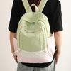 Korean ins contrasting color splicing backpack women's lightweight and versatile junior high school student high school student schoolbag large-capac
