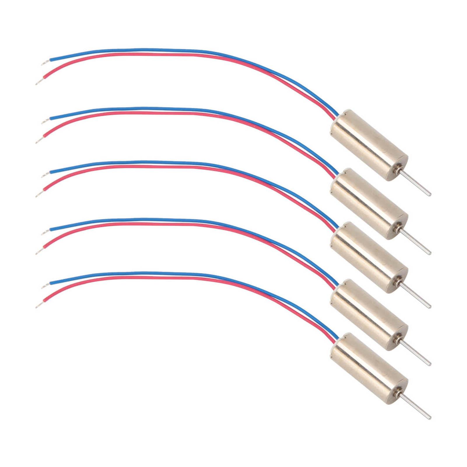 

5pcs 6 x 14mm Micro Coreless Motor 3V 53200rpm for Toys Tattoo Machines Drones