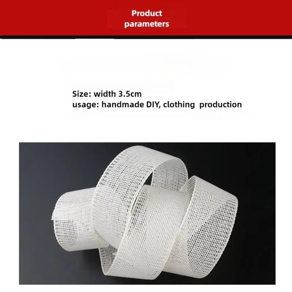 1M 3.5cm Width Horsetail Lining Reusable Fishbone Hem Facing Curling Lining  DIY Projects