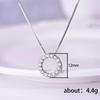 Couple Necklace, Temperament Style Round Pendant, Design Sense Personalized Collarbone Chain