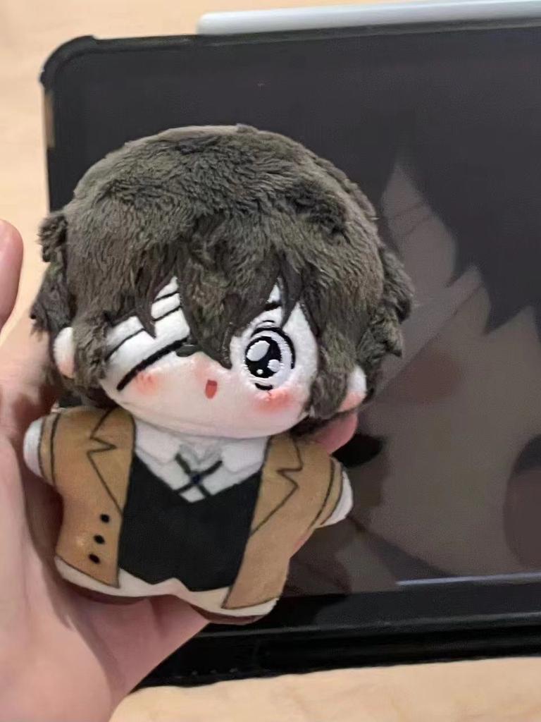 10cm Mini Dazai Osamu Cosplay Plüschpuppe Anhänger Anime Bungou Stray Dogs Kuscheltier Geburtstagsgeschenk