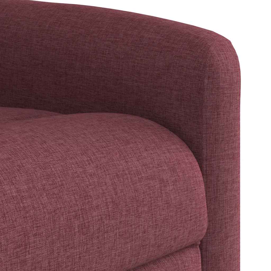 Massage Chair Burgundy Fabric