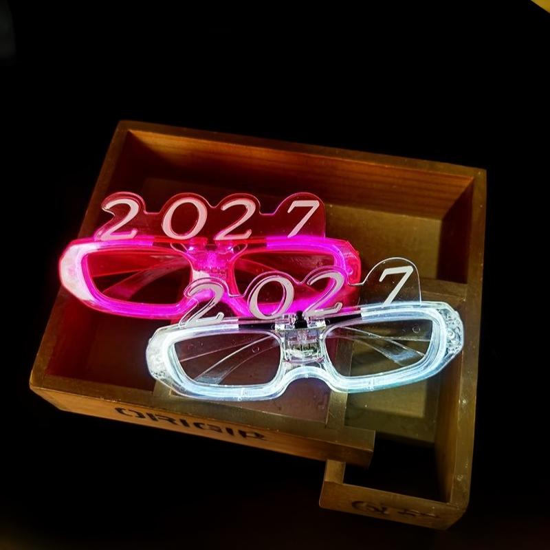 LED Light Up Glasses Multi Color Flashing Modes Bright Glow Effect Durable Frame for Outdoor Night Carnival Events