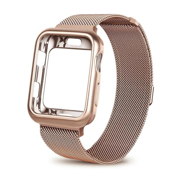 Apple Watch Cassa + Cinturino 40 42 44 mm Iwatch Series 4/3/2/1 Cinturino  in metallo con maglie in acciaio inossidabile Milano Ring acquista in modo  economico — spedizione gratuita, recensioni reali con foto — Joom