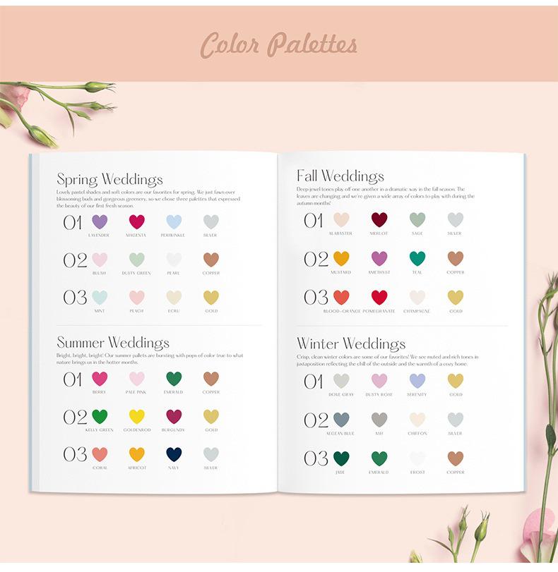 A5 Wedding Planning Notebook with Natural Pages and Hardcover
