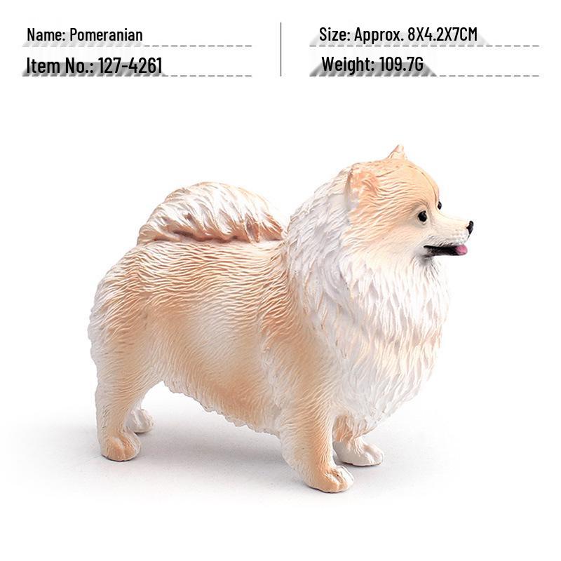 Dalmatian Bulldog Pomeranian Pet Dog Animal Model Ornament for Kids