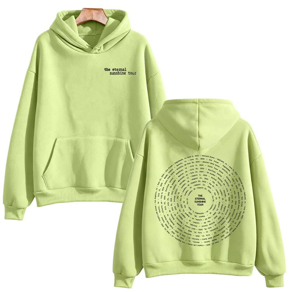 Sudadera Eternal Sunshine Tour Swirl 2026 Ariana Grande Sudaderas High Street Moda con Capucha Mangas Largas Jerséis Unisex