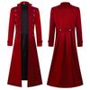 Medieval Gothic Double-Breasted Vintage Coat Stage Cosplay Costume