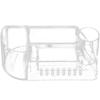 1pc Nail Drill Storage Box Grinding Head Storage Box Transparent Desktop Display Stand Nail File Makeup Brush Organizer