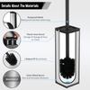 Stainless Steel Toilet Bowl Brush and Holder for Bathroom Storage Organization