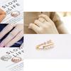 Stylish Korean Fashion Lightweight Adjustable Pearl And Zirconium Ring For Women