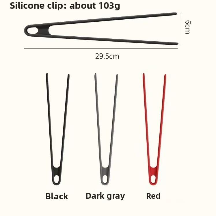 Silicone high temperature resistant V food clip barbecue clip all-inclusive steak clip buffet barbecue clip