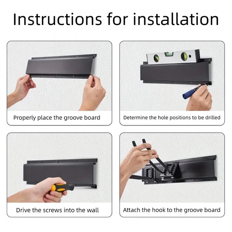 Antislip Rubber Pad Ski Board Wall Mount Holder For Various Size and Bindings Indoor Gear Storage Solution