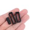 7 Size Black Silicone Watch Strap Retaining Hoop Loop Rubber Buckle Ring 14-26Mm