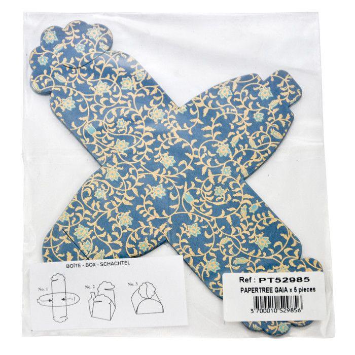PAPERTREE GAIA Floret Bleu roi - 5 pièces