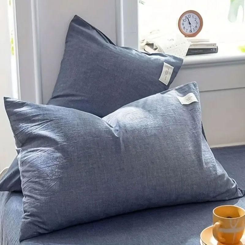 100 Percent Cotton Brushed Twill Pillowcase Envelope Closure Soft Cozy Bed Pillow Cover 48x74cm