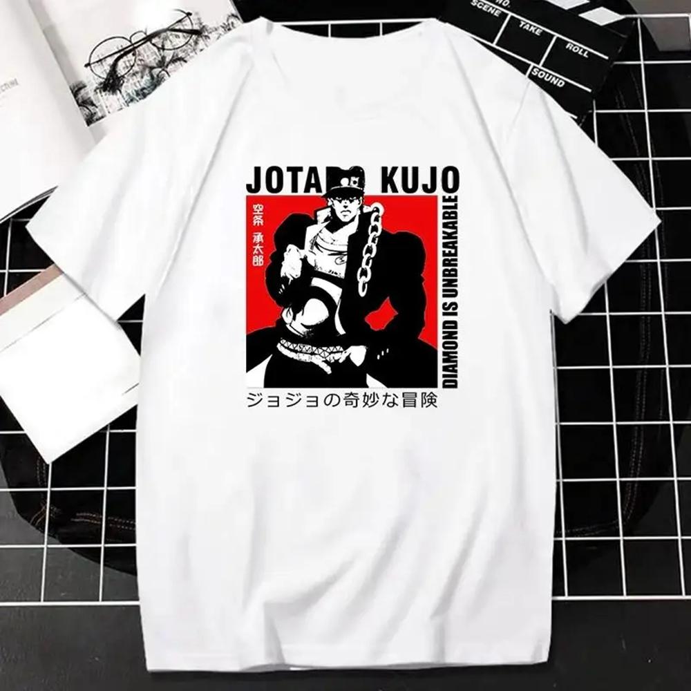 Japanese Anime JOJO Bizarre Adventure Graphic Print T Shirt Men Women Streetwear Short Sleeve Plus Size T Shirt Unisex 70271