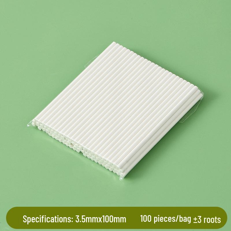 Bâtonnets pour sucettes et gâteaux en papier solide de qualité alimentaire - Lot de 100 pour la pâtisserie DIY et la fabrication de bonbons