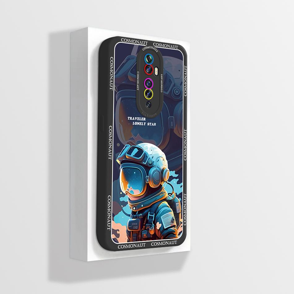 Quadratische Flüssigsilikonhülle für OPPO Reno 2 Reno2 2Z 2F Z F Linsenschutz Stoßfest Weiche Handyhüllen Rückseite Reno2F Reno2Z