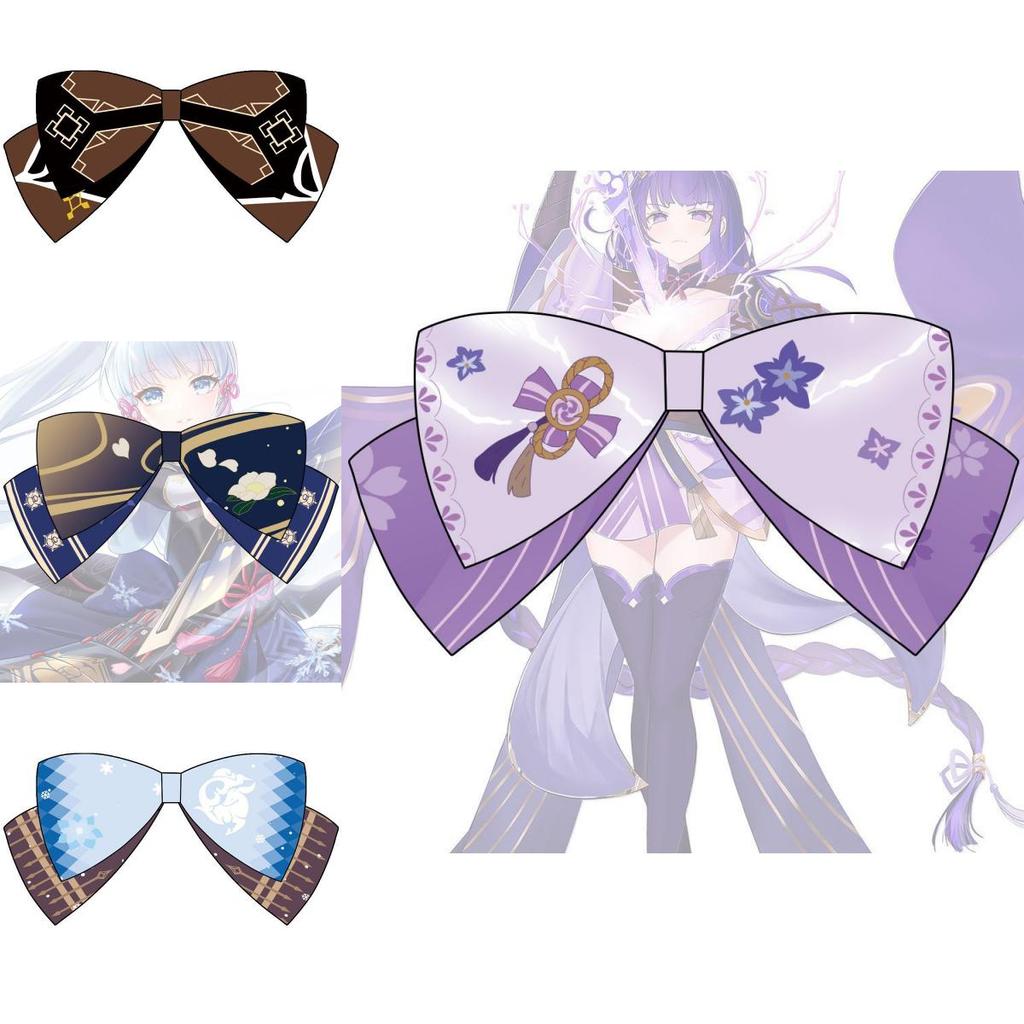 Anime Genshin Impact Hutao Bow Hairpin Hair Accessories For Girls Realistic And Delicate Design