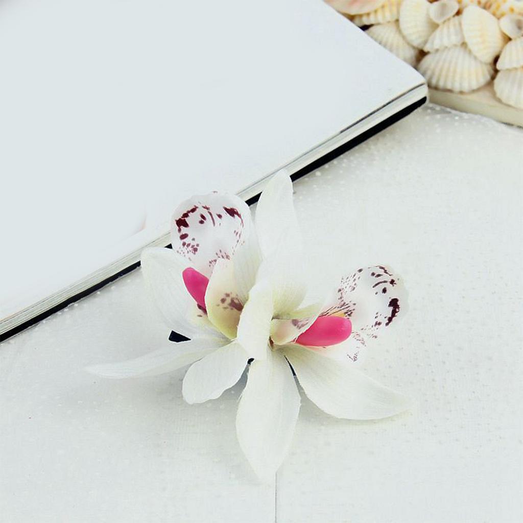 Hawaii Colourful Hair Clip Flower Hairpin Double Orchid Hair Clips Children's Hair Accessories for Women and Girls