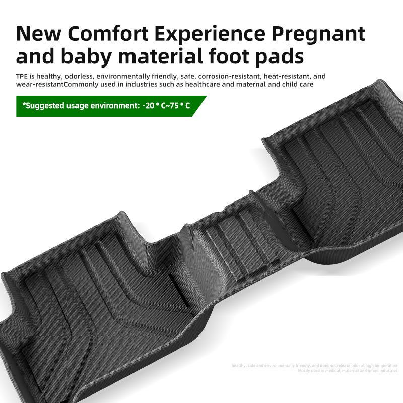 Eco-Friendly TPE Floor Mats & Trunk Mat for 21 Models of Volkswagen Tiguan Hybrid - Dirt-Resistant