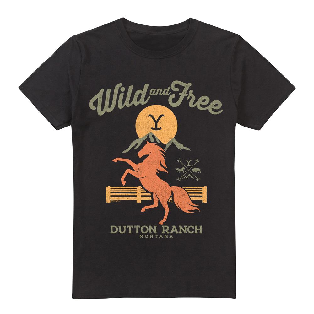 Yellowstone Mens Wild & Free T-Shirt