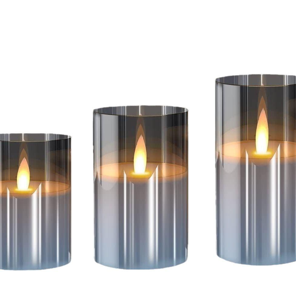 LED Remote Control Candle Light with Plastic Cover for Weddings, Bars, and Birthdays