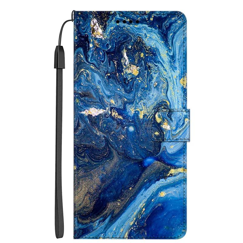 Leather Case For Samsung A17 Marble Color Wallet Phone Case for Funda Samsung Galaxy A17 5G Stand Book Flip Cover Full Protector