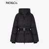 MO&Co. Women's Cloud-Soft Belted Windproof 90% Down Puffer Jacket