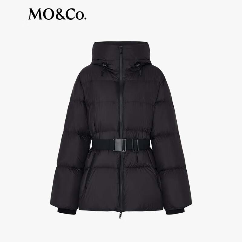 MO&Co. Women's Cloud-Soft Belted Windproof 90% Down Puffer Jacket