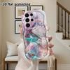 Phone Case: 2D Flat Samsung Galaxy A34 A35 M05 M06 S20 S22 S21 FE Plus 5G Protective Case, Couples Style, Pink and Purple Shell, Christmas and Hallowe