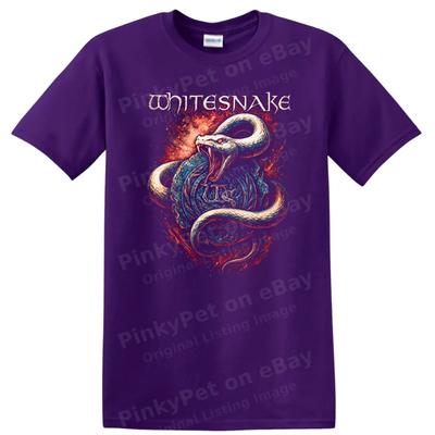 Koszulka Retro Rock z Graficznym Wężem Vintage Koszulka z Okładką Albumu Heavy Metal