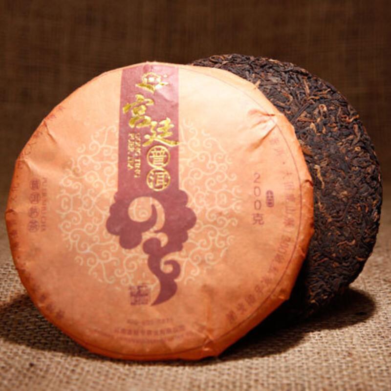 2009 Yunnan Pu Erh Ripe Tea Cake 200g Aged Chinese Fermented Tea