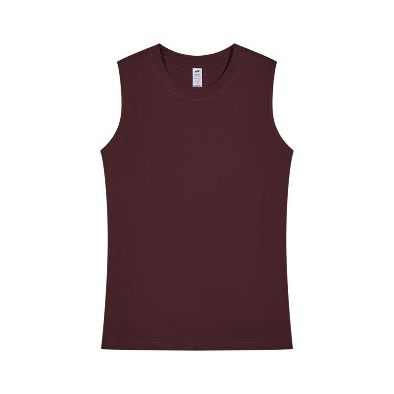 Cotton Tank Top Loose Breathable Simple Leisure Sleeveless T-shirt Sports Fitness Summer