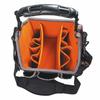 17" Electricians Tool Tote, 20 Pockets, Black, Orange