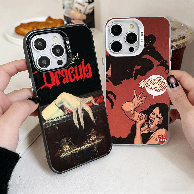 Gothic Vampire Scarlet Art Soft Phone Case for iPhone 15 16 17 Pro Max 17Air 16E 14 Plus 13 12 Mini Shockproof Cover Back Shell
