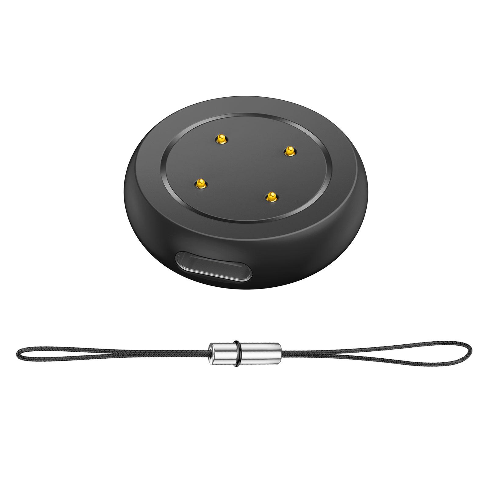 

Подставка-держатель для зарядки смарт-часов, адаптер питания, платформа для быстрой зарядки, кронштейн, сильное магнитное соединение для Watch 3/2 чёрный