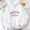 Felpe con Cappuccio Stampa Lettere NEW YORK Primavera Autunno Inverno Felpe Casual da Uomo Donna Trendy Estetica Top