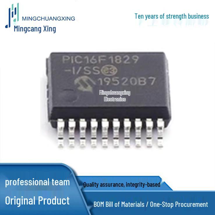 PIC16F1829-I/SS SSOP20 IC - Brand New & In Stock