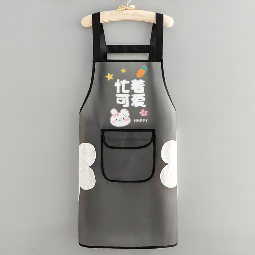 Neue TPU Küchenschürze Ölbeständig Ärmellos Wasserdicht Lätzchen Backzubehör Reiniger Abwischbar Ölfest Schürzen