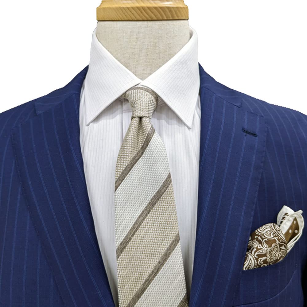 Fujiyama Woven Linen Hemp Blend Made In Silk and Job Freshman Stylish [C CRAVATTERIA] Tie, Necktie, Japan, Linen, Men's, Business, Recruitment,
