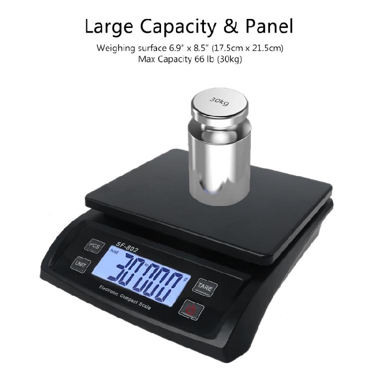 Premium Function Mail Postage Scale Digital Shipping Scale Postal Weight Scale 66lb / 0.1oz (30kg / 1g)
